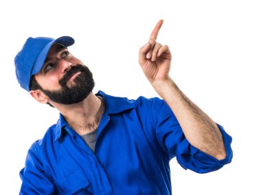 İzole bankamatik adam