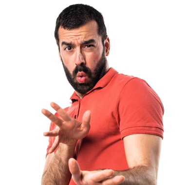 İzole bankamatik adam