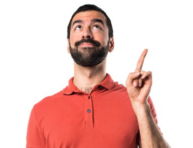 yakışıklı adam yukarı dönük