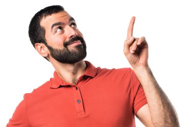 yakışıklı adam yukarı dönük