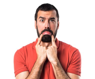 İzole bankamatik adam