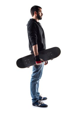 Adam izole arka plan