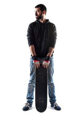 Adam izole arka plan