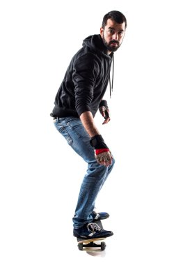 Adam izole arka plan