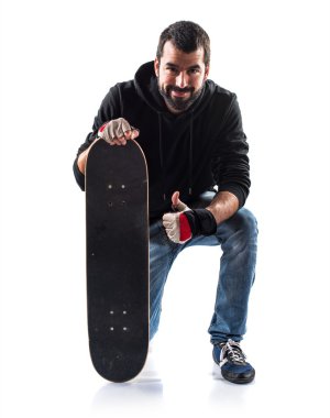 Adam izole arka plan