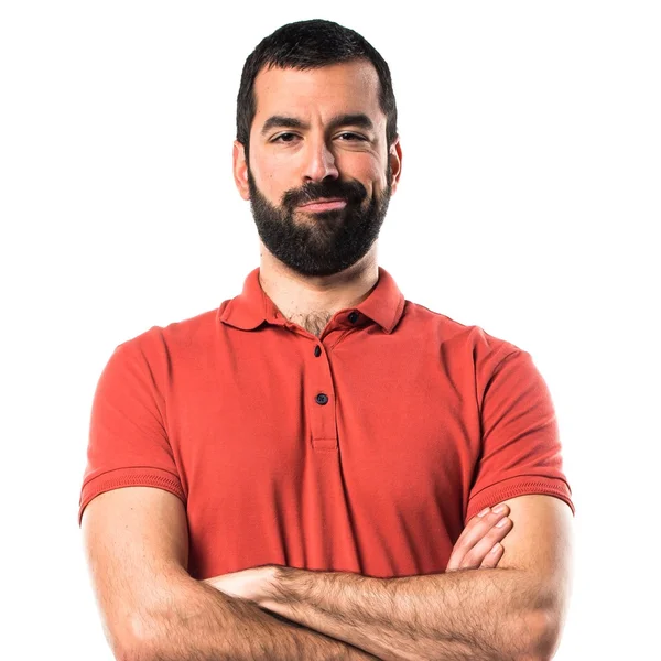 Hombre guapo con los brazos cruzados — Foto de Stock