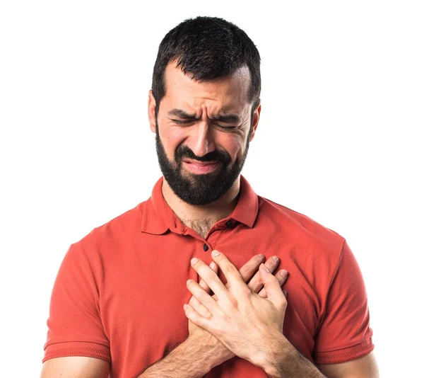 Hombre guapo con dolor de corazón —  Fotos de Stock