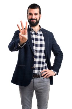 Adam izole arka plan