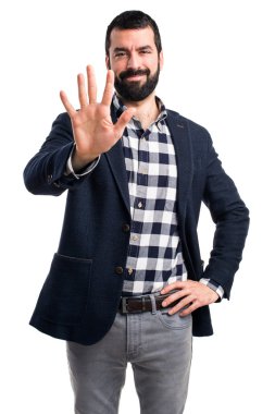 Adam izole arka plan