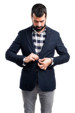 Adam izole arka plan