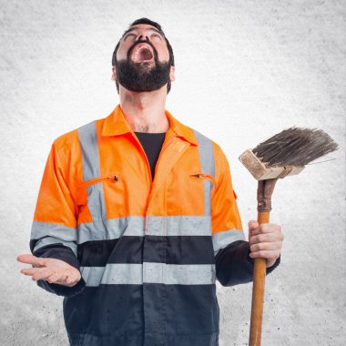 Adam izole arka plan