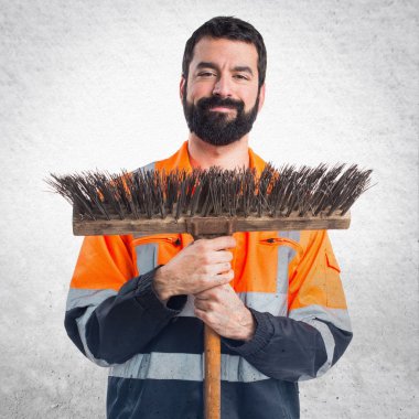 Adam izole arka plan