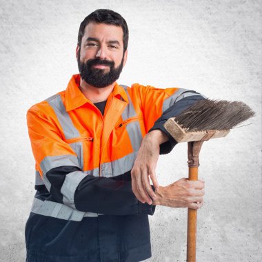 Adam izole arka plan