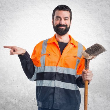 Lateral için işaret çöp adam