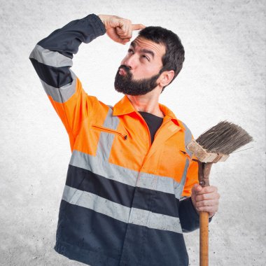 Adam izole arka plan