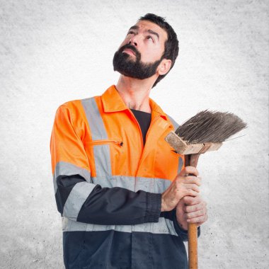 Adam izole arka plan