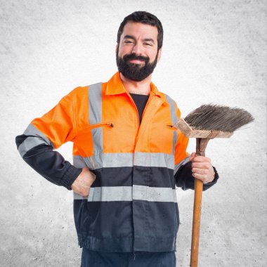 Adam izole arka plan