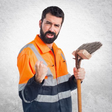 Adam izole arka plan