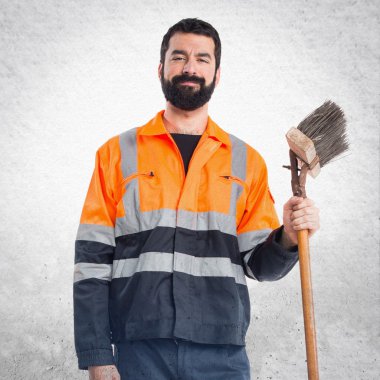 Adam izole arka plan