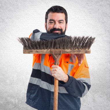 Adam izole arka plan