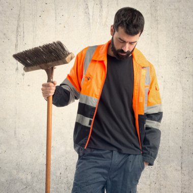 Adam izole arka plan