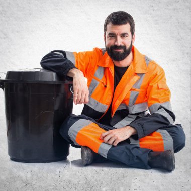 Adam izole arka plan