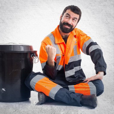 Adam izole arka plan