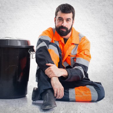 Adam izole arka plan