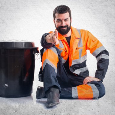 Adam izole arka plan