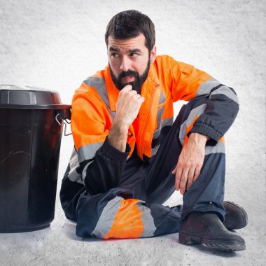 Adam izole arka plan