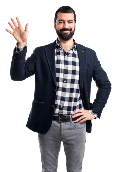 Hombre sobre fondo aislado — Foto de Stock