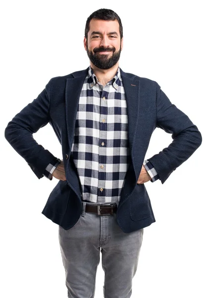 Hombre sobre fondo aislado — Foto de Stock