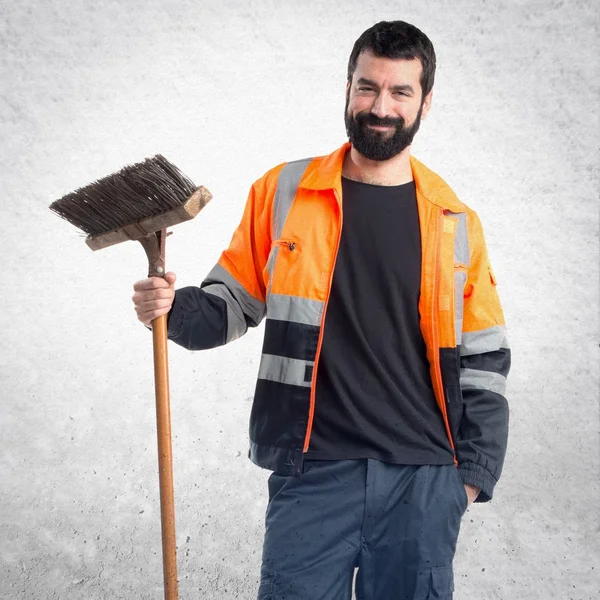 Uomo su sfondo isolato — Foto Stock