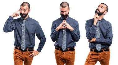 Adam izole arka plan