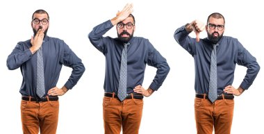 Adam izole arka plan