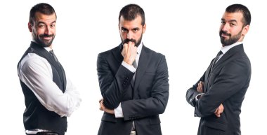 Adam izole arka plan