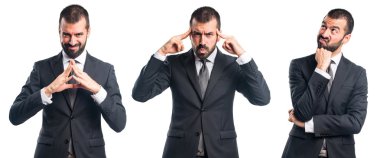 Adam izole arka plan