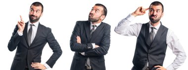 Adam izole arka plan