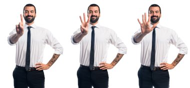 Adam izole arka plan