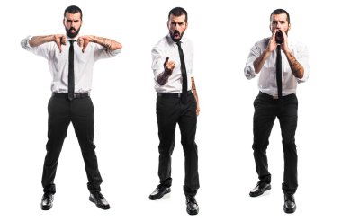 Adam izole arka plan