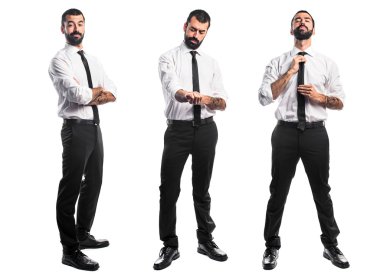 Adam izole arka plan