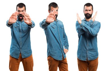 Adam izole arka plan