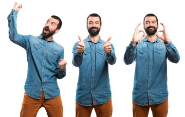 Adam izole arka plan