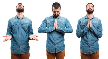 Adam izole arka plan