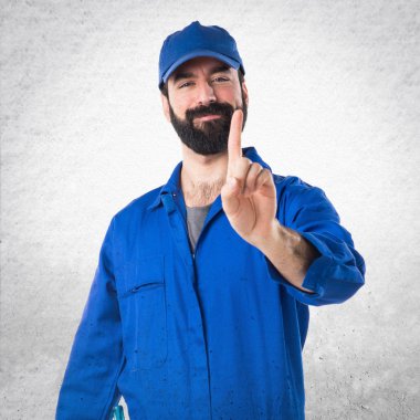 Adam izole arka plan