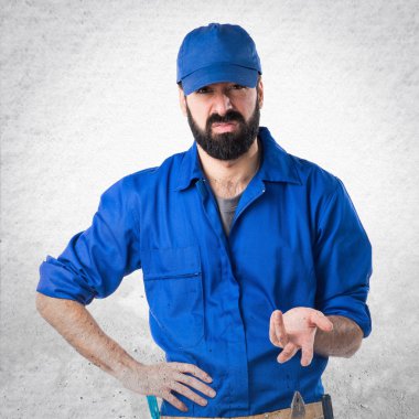 Adam izole arka plan