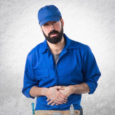 Adam izole arka plan