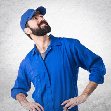 Adam izole arka plan