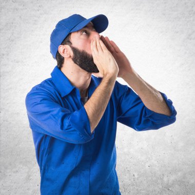 Adam izole arka plan