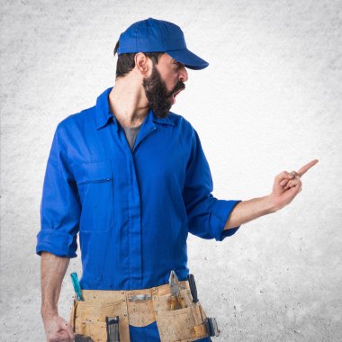 Adam izole arka plan